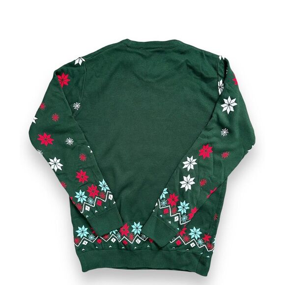 NWT Scooby Doo Mens Knitted Christmas Munchies Pullover Green Acrylic Sweater S - Picture 10 of 12